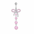 BLING BOW BELLY RING