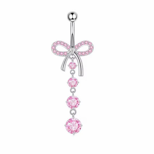BLING BOW BELLY RING